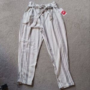 Hot Kiss NWT  High Waist Striped Pants